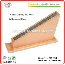 Montessori Preescolar Juguetes de madera Juguetes Rack para Red Rods